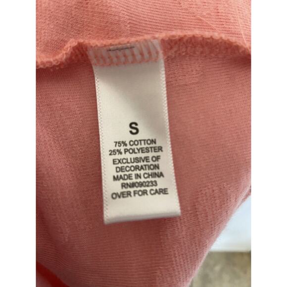 LA Hearts by PacSun Womens Top Sz S Lounge Groove Wrap Pink Chenille Flowers Tie - Picture 10 of 11